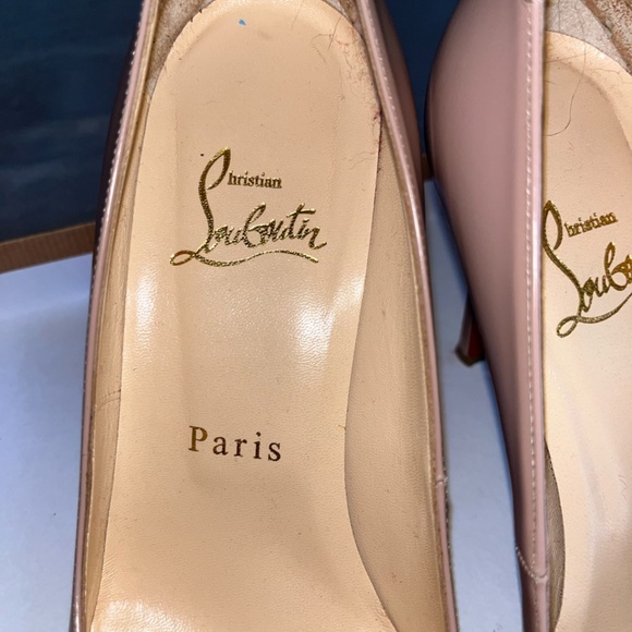 New Simple Pump 100 Jazz Calf Louboutin Nude Heels | Stilettos CV 5.5 - Picture 9 of 14